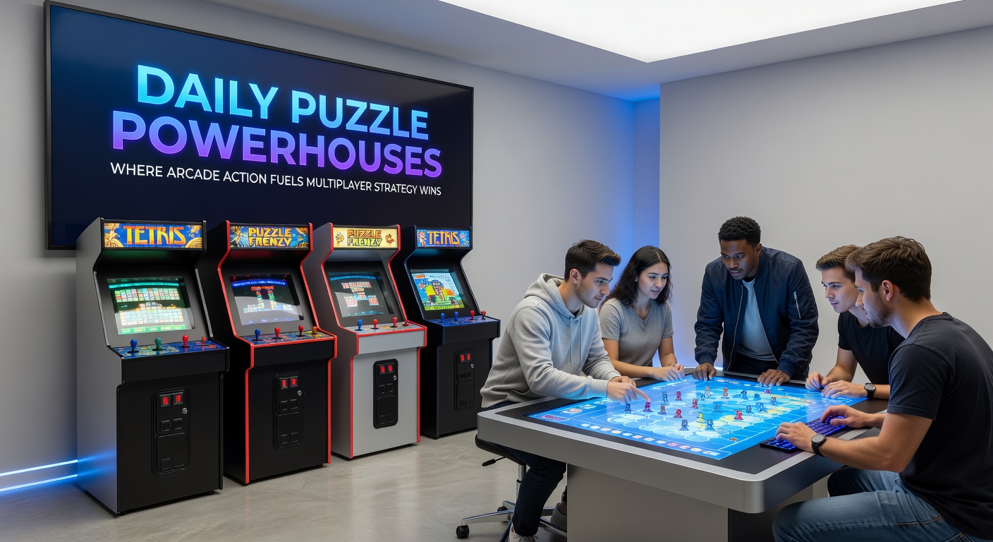 Intense multiplayer strategy board evolving from a chaotic arcade puzzle sequence, showing resource chains and player avatars clashing
